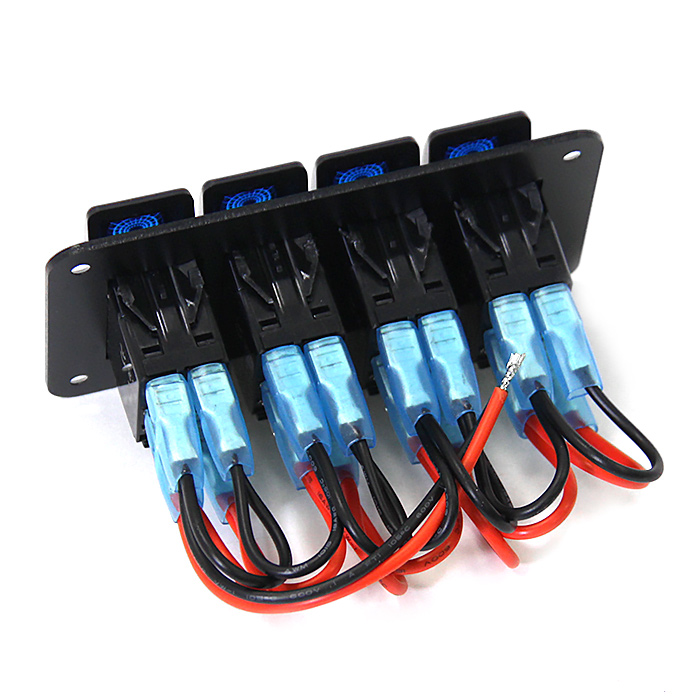 Панель 4х клавишных переключателей  с подсветкой NEKEKE