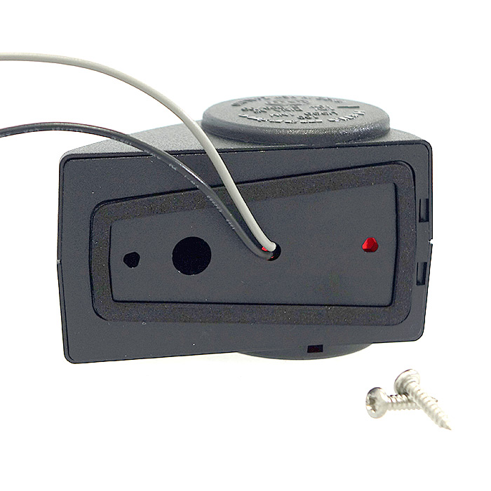 Огонь бортовой красный 55х86х46 мм черный корпус