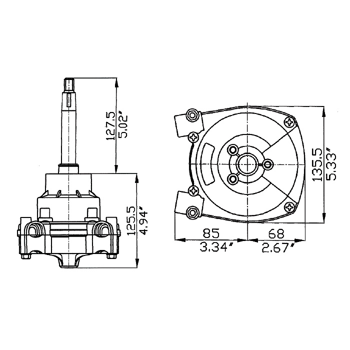 Привод рулевой T-73NRFC невозвратный