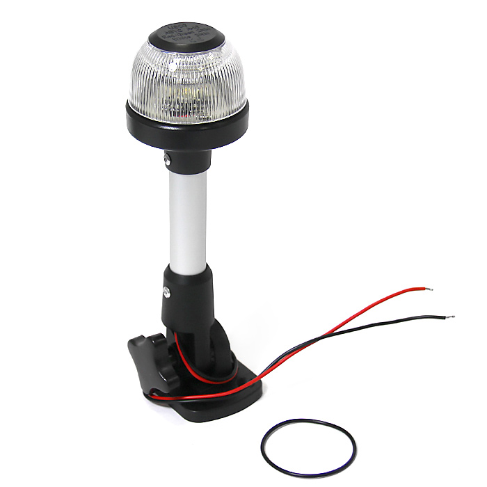 Огонь круговой светодиодный на наклонной стойке 203 мм, алюминий