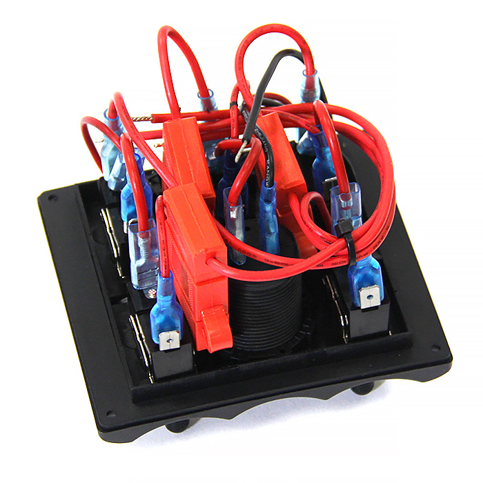 Панель переключателей 5шт с разъемом USB NEKEKE