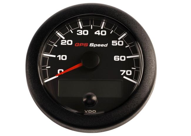VDO Oceanlink GPS Speed Indicator / 0-70 kn / 85 mm / black