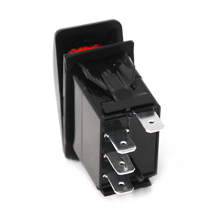 Переключатель on-on, S.P.D.T, 4P, LED*2 NEKEKE