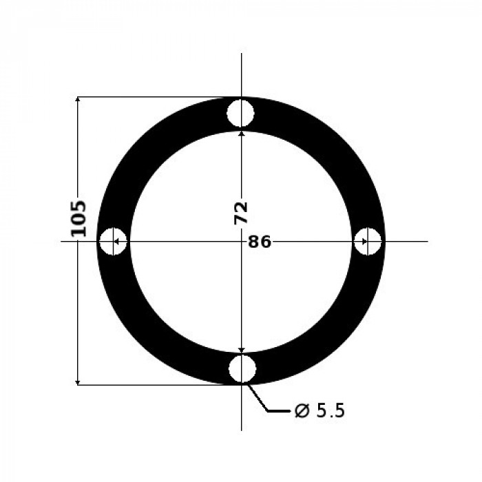 Кожух для тросов газ-реверс черный