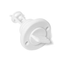 Заглушка дренажная круглая SUNFINE 43x66 мм, пластик белый