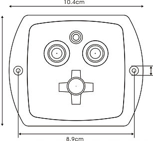 Пульт врезной ДУ прожектора проводной