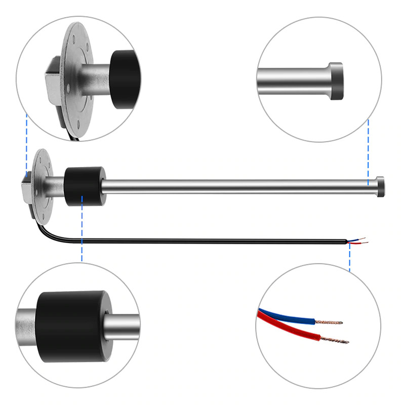 Датчик уровня воды/топлива 250мм, 0-190 Om
