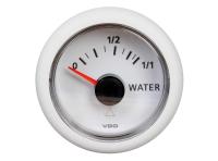 VDO Viewline Freshwater Gauge incl. Ultrasound Tank Sensor / white