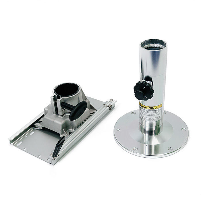 Стойка для сидений 325-457мм c переходником, алюминий