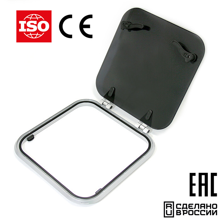 Люк палубный безрамный Пеликан 425x425 R75