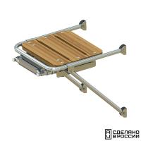 Платформа кормовая с трапом 4 ступени серые