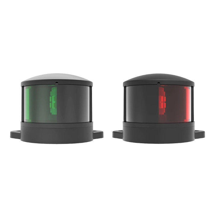 Огни бортовые светодиодные, черный корпус, пластик