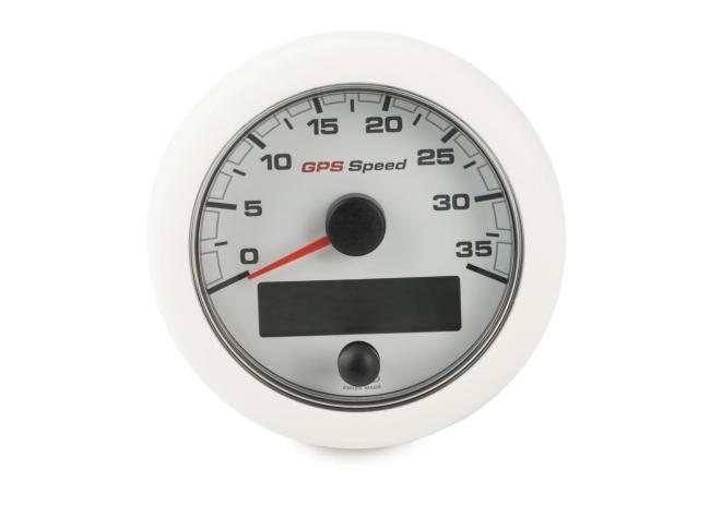 VDO Oceanlink GPS Speed Indicator / 0-35 kn / 85 mm / white