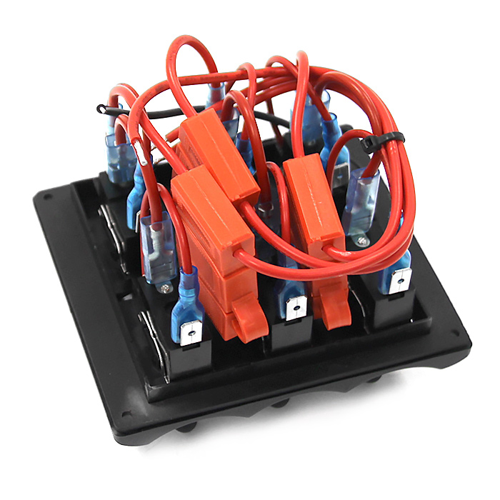 Панель переключателей 6шт с предохранителем NEKEKE