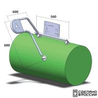Стойка рулевая с креплением на баллон надувной лодки 32мм быстросъемная