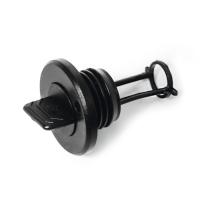 Заглушка дренажная круглая SUNFINE 43x66 мм, пластик черный