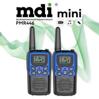 Комплект радиостанций MDI Mini Blue (чёрный/синий)