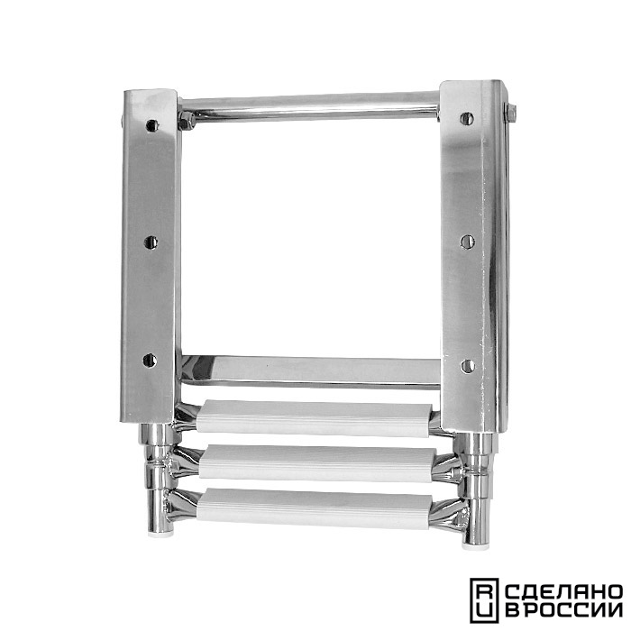 Трап телескопический выдвижной, 3 белых ступени (ширина 272 мм.)