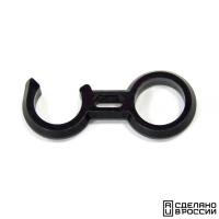 Крючок фиксатор трапа 25мм черный