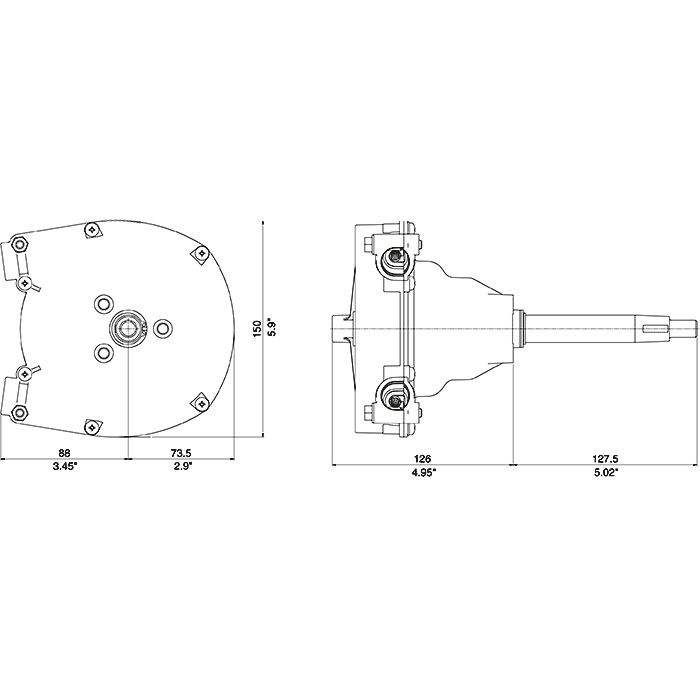 Привод рулевой T-93ZT, безынерционный