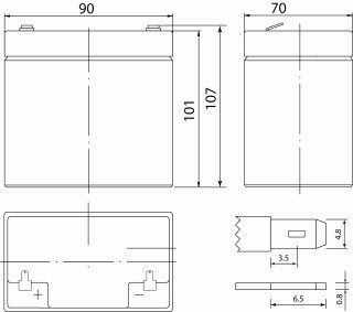 АКБ Security Force 4,5Ач/12В
