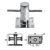 Кнехт одинарный  60,5х135х135мм AISI316