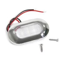 Светильник для подсветки палуб и трапов светодиодный, белый холодный свет, нерж. сталь
