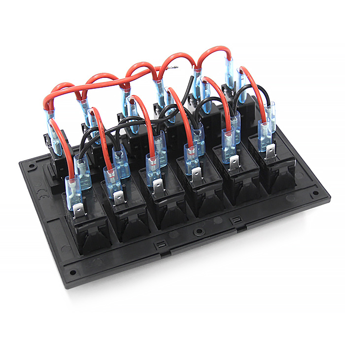 Панель переключателей 6 клавиш с автоматическими выключателями NEKEKE