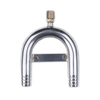 Колено 25 мм нерж. с вентиляцией