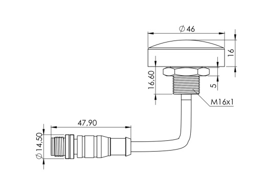 LXNAV GPSN2K GPS Antenna / NMEA2000 Micro-C