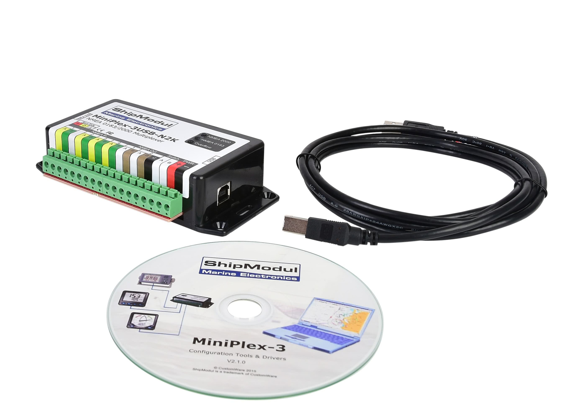 MiniPlex-3 NMEA Multiplexer with USB and NMEA2000 Connections
View Ratings (11)