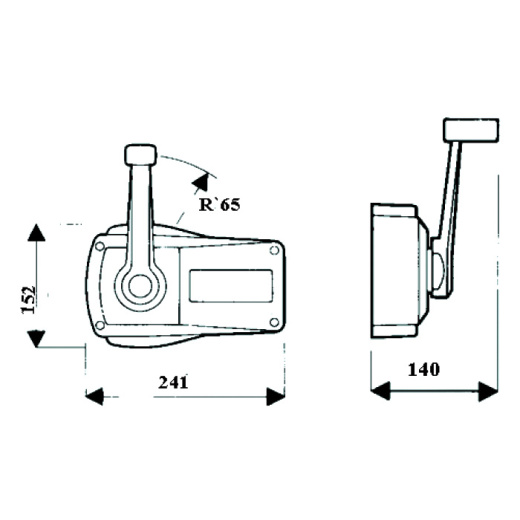 Контроллер вертикального крепления черный
