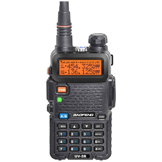 Baofeng UV-5R (Black) 5 Вт Портативная радиостанция VHF/UHF (136-174 МГц, 400-520 МГц)