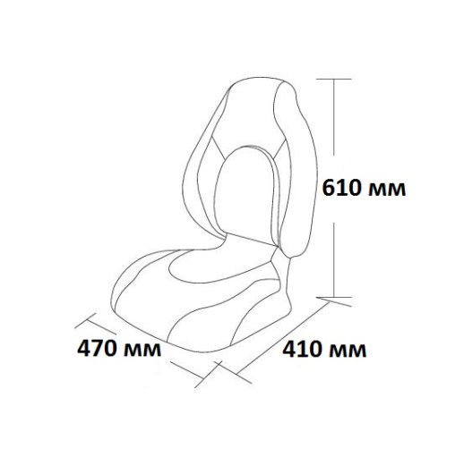 Сиденье Premium Contoured, серое