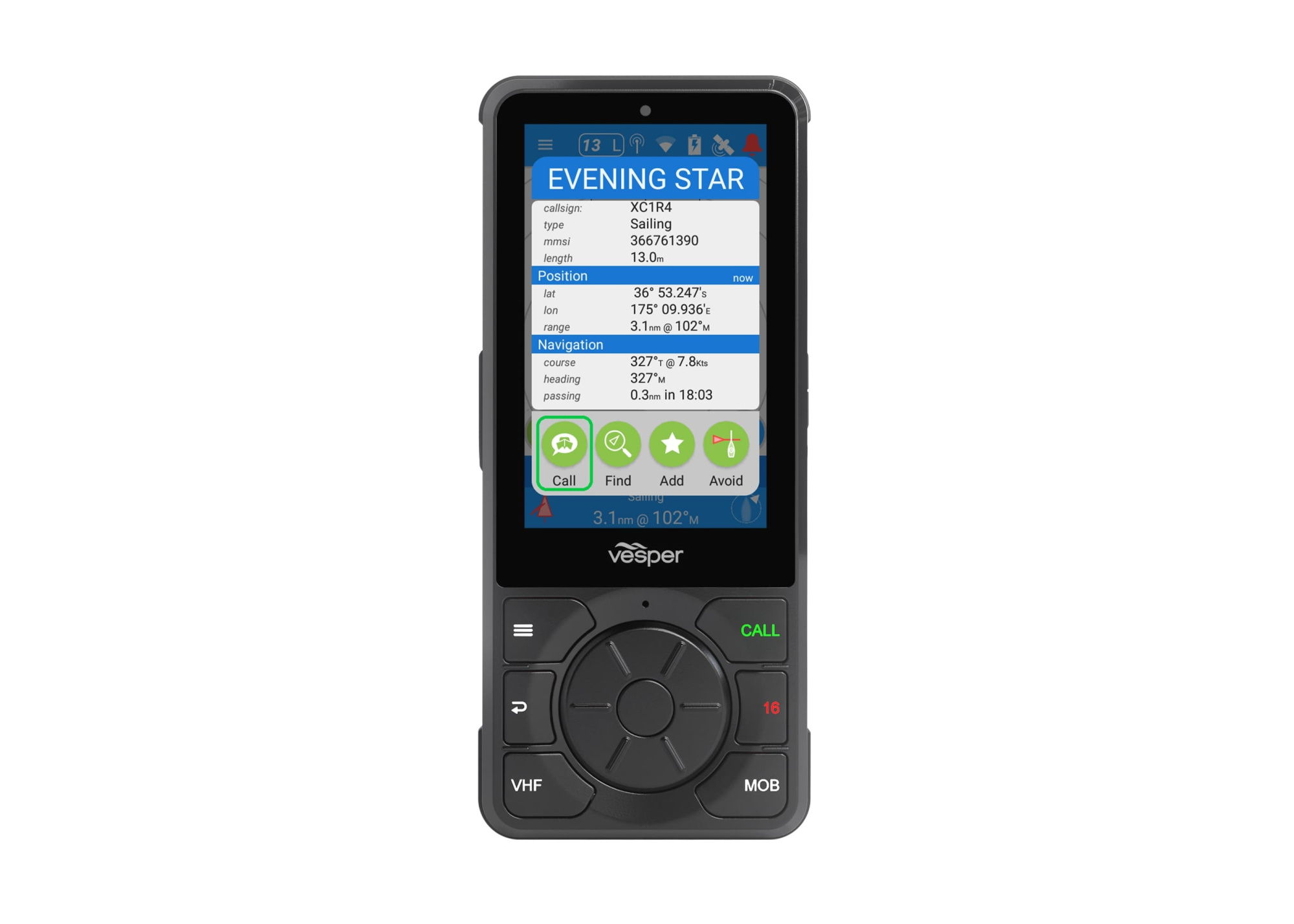 VESPER H1P Portable Handset for CORTEX V1
