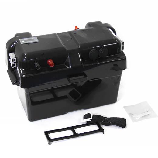 Короб для АБ с панелью индикации и автоматическим выключателем 460х260х330