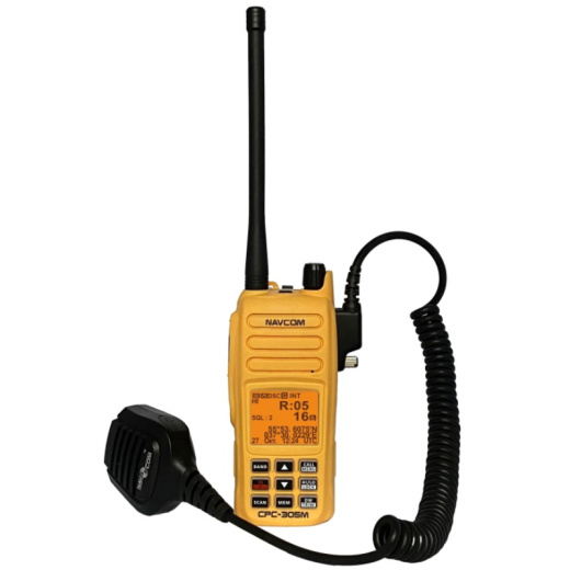 Речная/Морская УКВ радиостанция NavCom СРС-305М нетонущая (РРР/РКО, РМРС)