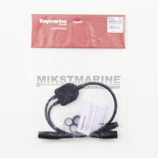 Raymarine Y-Cable (25 pin to 9 & 8 pin) to attach a DownVision (CPT-1xx) Transducer & an Airmar (CP370 style connector) transducer to AXIOM RV
