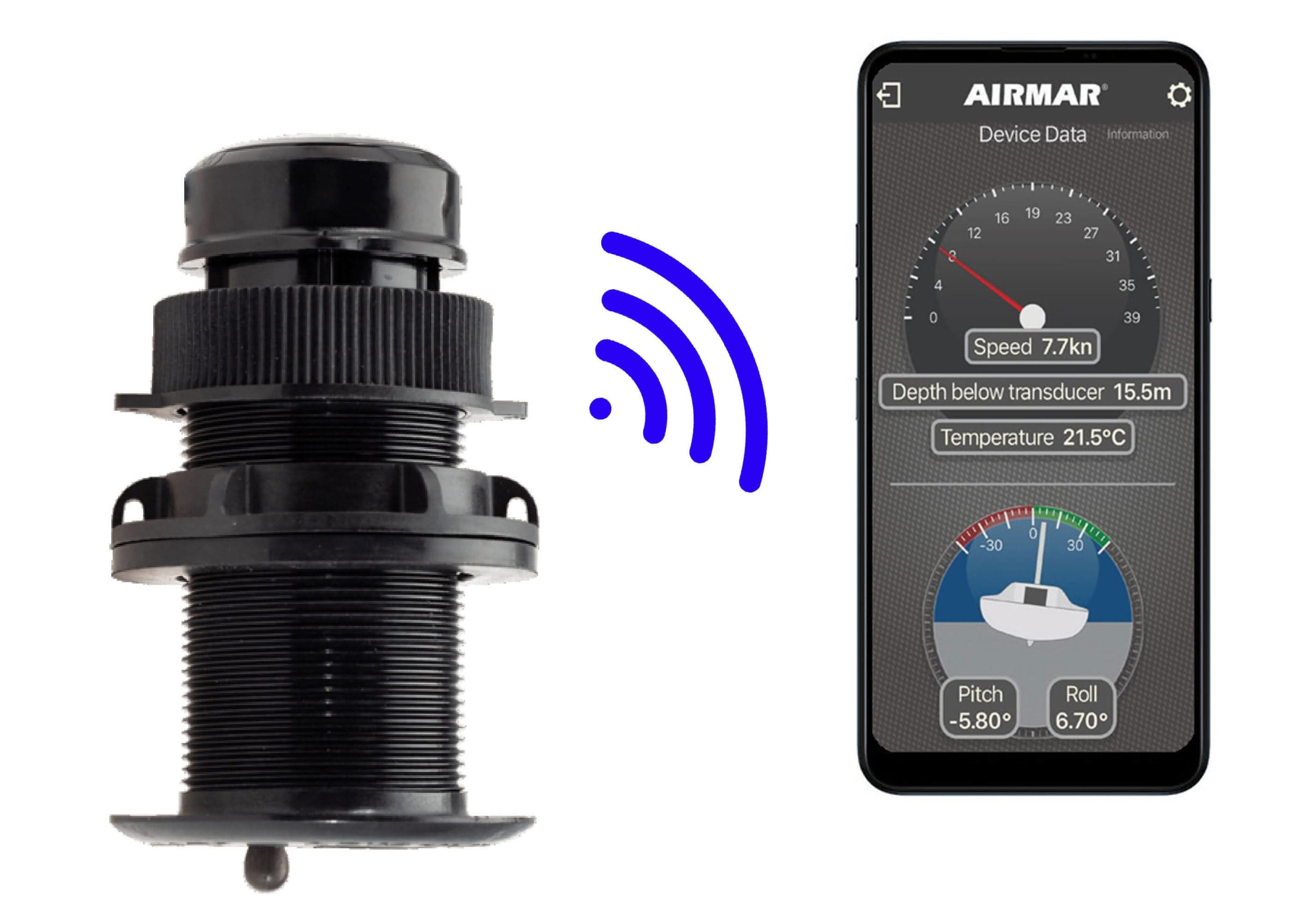 RAYMARINE DST810 GEN2 Through-Hull Transducer / SeaTalkNG / Bluetooth