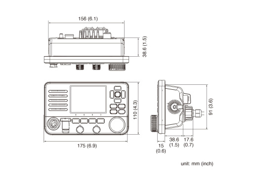 ICOM IC-M510E VHF Marine Radio / with integr. AIS receiver