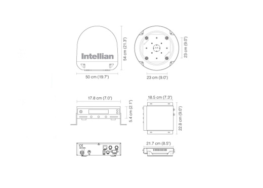 INTELLIAN i4 Satellite TV-Antenna / Twin LNB