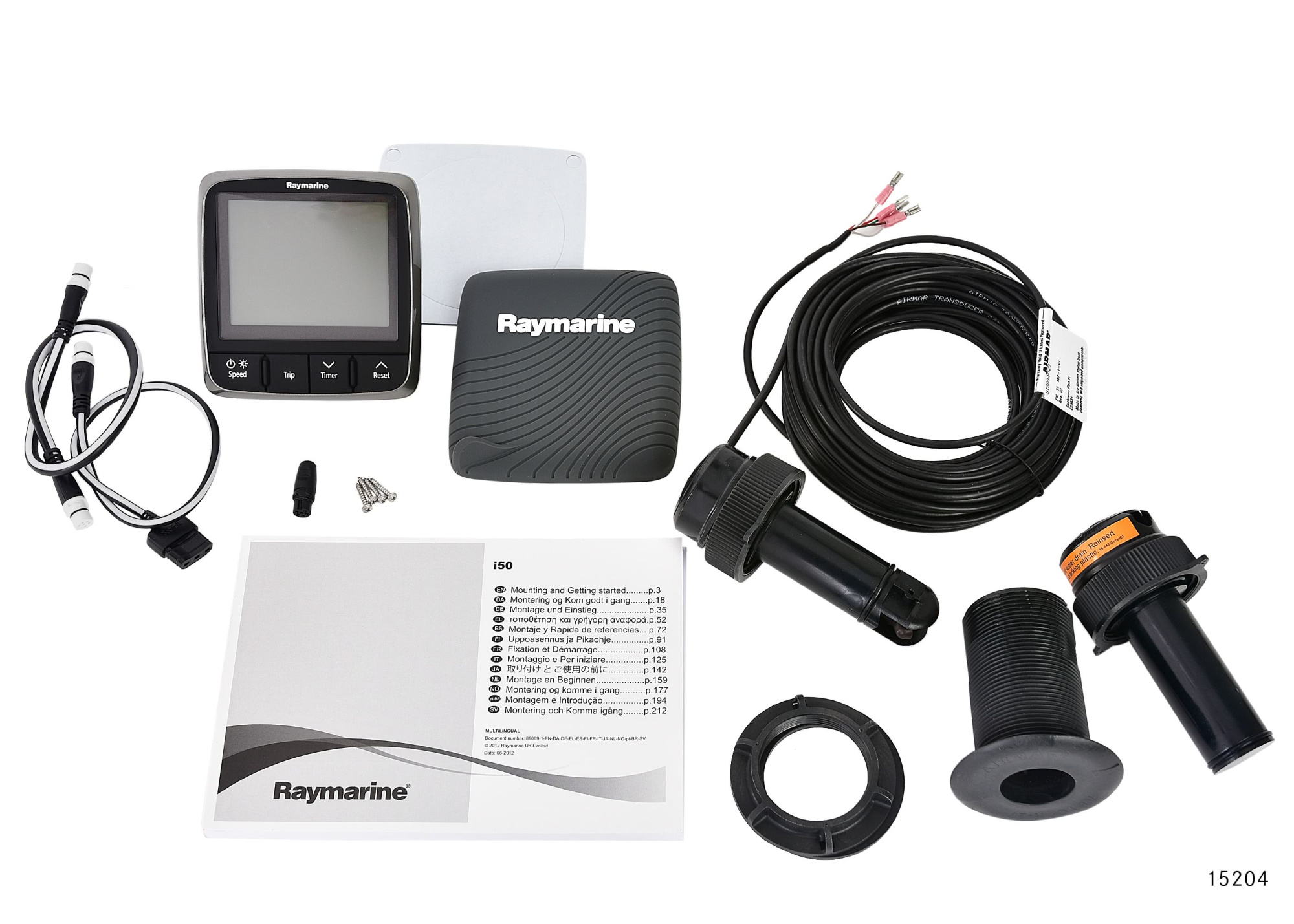 Raymarine i50 Speed Pack, with P120 Retractable Speed/Temp Through Hull Transducer