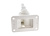 GLOMEX 4-Way Ratchet Mount with Cable Feed Through / nylon / white