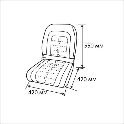 Сиденье мягкое Special High Back Seat, белое