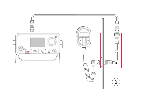 RAYMARINE 12 Pin to 8 Pin Adapter Cable for RAYMIC