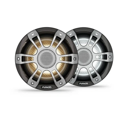 Fusion® Signature Series 3i Marine Coaxial Speakers - 6,5-дюймовые спортивные коаксиальные громкоговорители CRGBW серого цвета 230 Вт
