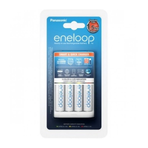 Зарядное устройство Panasonic Smart & Quick (K-KJ55MCС40E) для АА/ААА Ni-MH + 4шт АА 1900 mAh