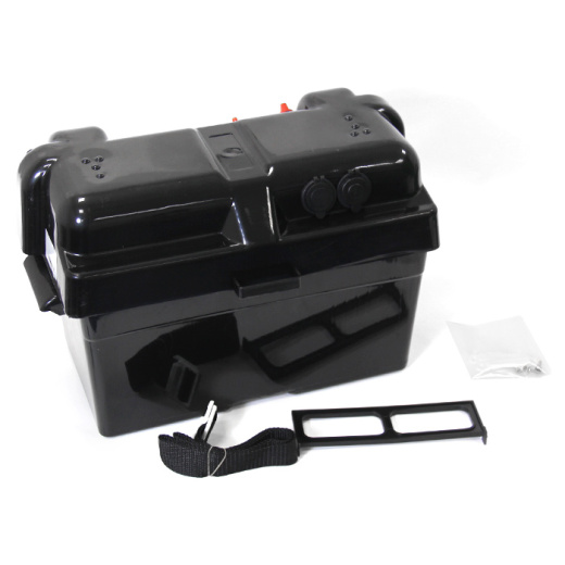 Короб для АБ с панелью индикации и USB зарядкой на два порта 460x255x300