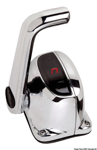 Контроллер горизонтального крепления, один мотор, хромированный