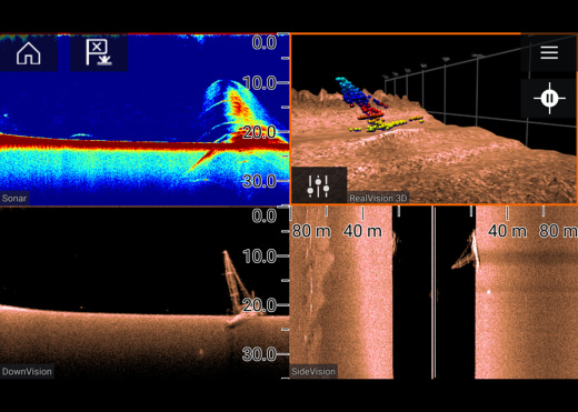 RAYMARINE 3D Chirp Sonar Unit RVX1000